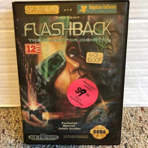 Vintage Sega Genisis Present Flashback the quest for identity 1993 - Picture 1 of 6